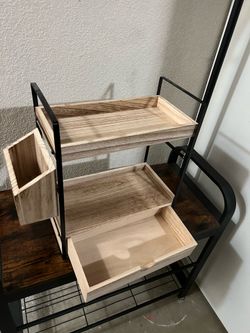Shelves with drawer