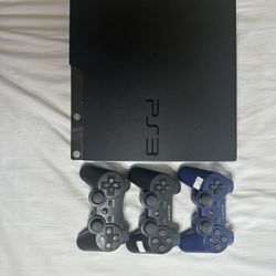 PS3 Bundle 3 Controllers, 3 Games With Cords Working!
