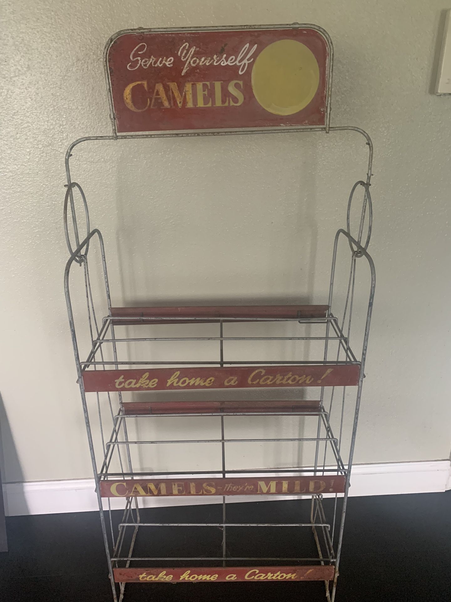 Vintage Camel Cigarettes Rack Display