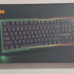 Newmen GM711 Gaming Keyboard Full Size RGB Backlit Hot-Swappable Mechanical 