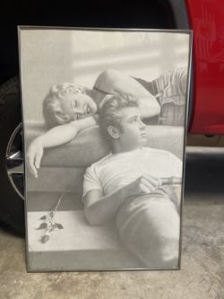 Framed James Dean & Marilyn Monroe