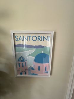 Santorini Framed Art Print