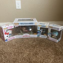 Brand New Funko Pop, Lilo And Stitch And Hello Kitty