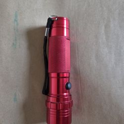 Bright Red LED Mini Flashlight - Compact & Durable - 5 Inches Tall