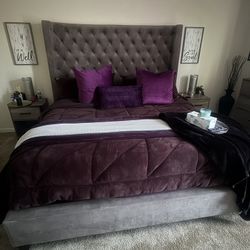 King sized Tufted Bed