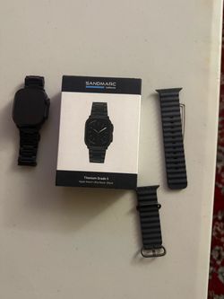 Ultra 3 Apple Watch with SANDMARC Titanium Grade 5 Apple Watch Ultra Band Black