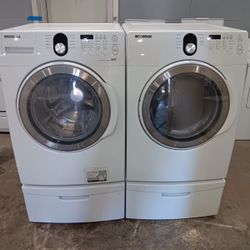 Samsung Set Washer And Dryer Electric Front Load