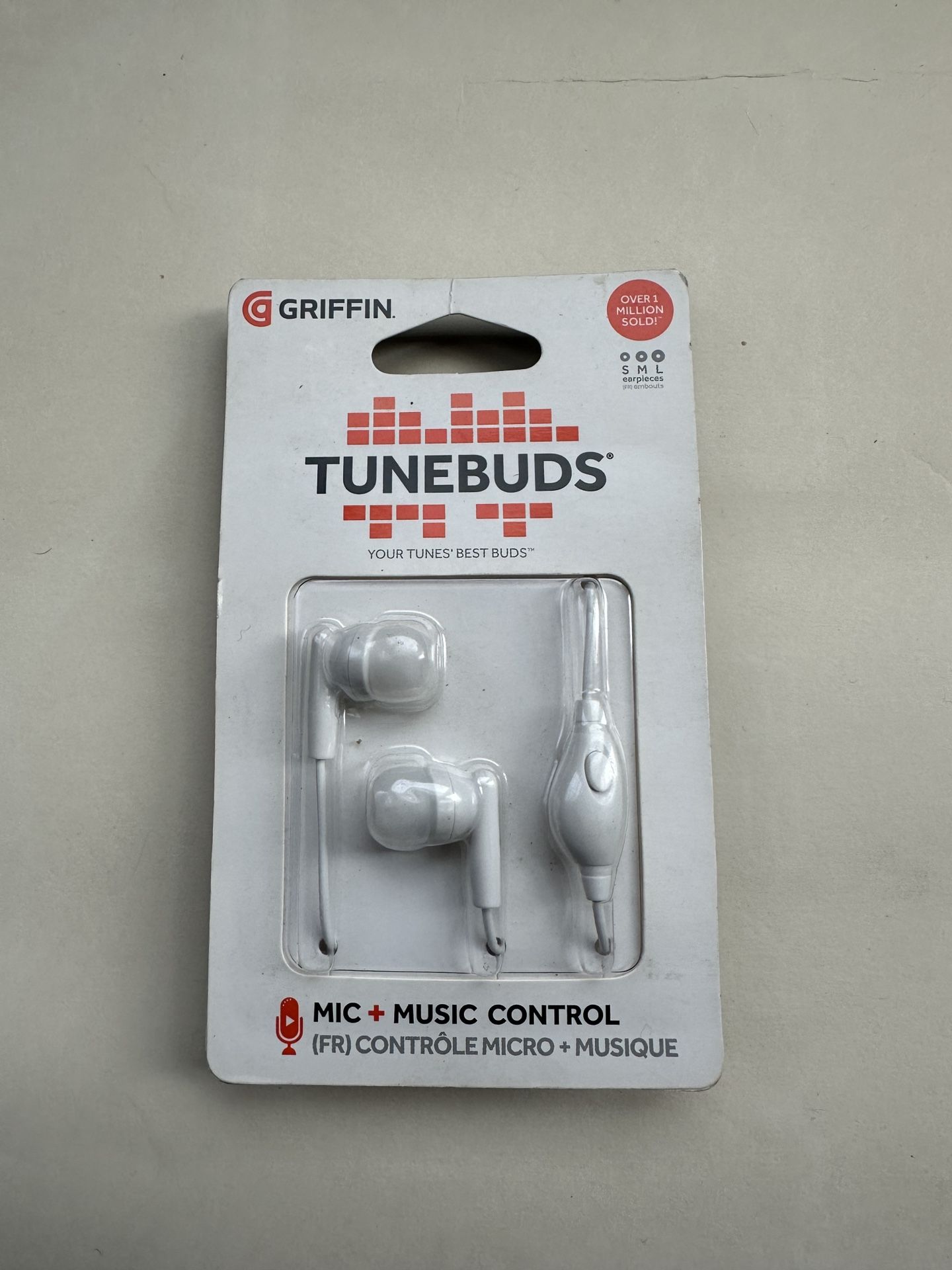 Griffin Tunebuds Wired Earphones Headset With Mic - White