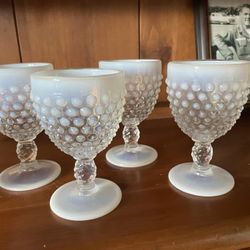 Vintage Hobnail Goblets & Juice  8 Each/16 Total