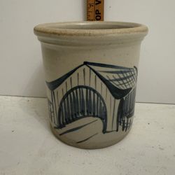 Vintage Rustic Barn Crock
