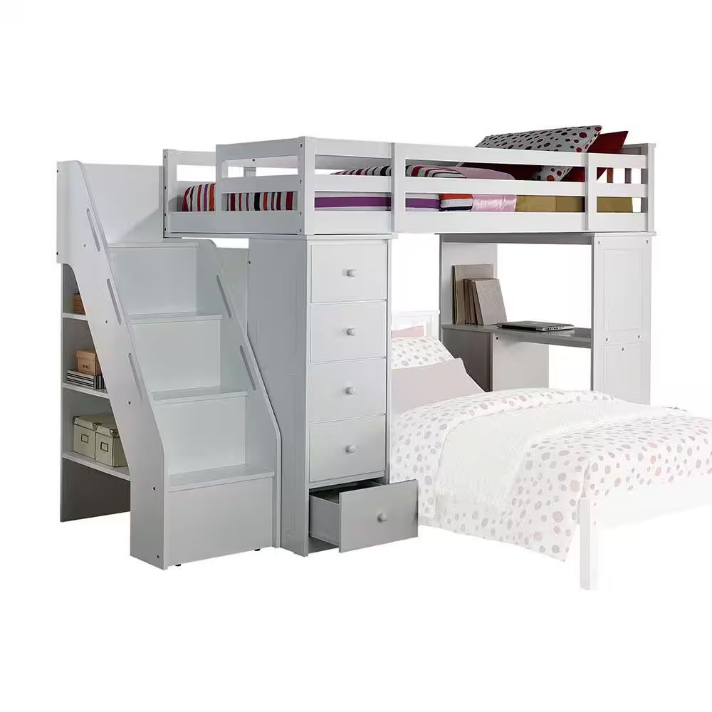 Twin Loft Style Bunk W/ Storage 