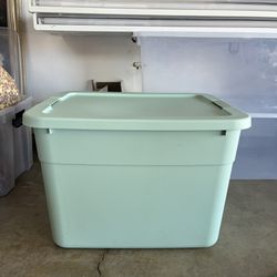 Garage And Home Organization - Teal Storage Container 