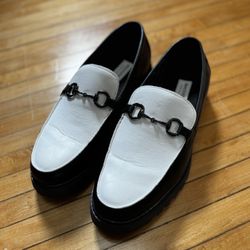 NWOT Steve Madden Penny Loafers Ortho Leather Spectator Rugged Sole Mens Sz.10.5