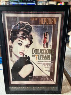 Breakfast at Tiffany's Framed Italian Movie Poster