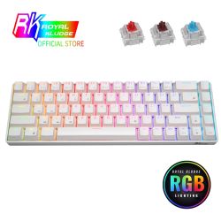 RK ROYAL KLUDGE RK68 Hot-Swappable 65% Wireless Mechanical Keyboard, 60% 68 Keys Compact Bluetooth Gaming Keyboard with Stand-Alone Arrow/Control Keys