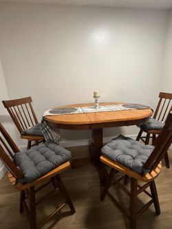 Wooden Dining Table & Chairs