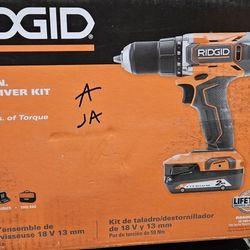 New RIDGID 18V 1/2" drill
