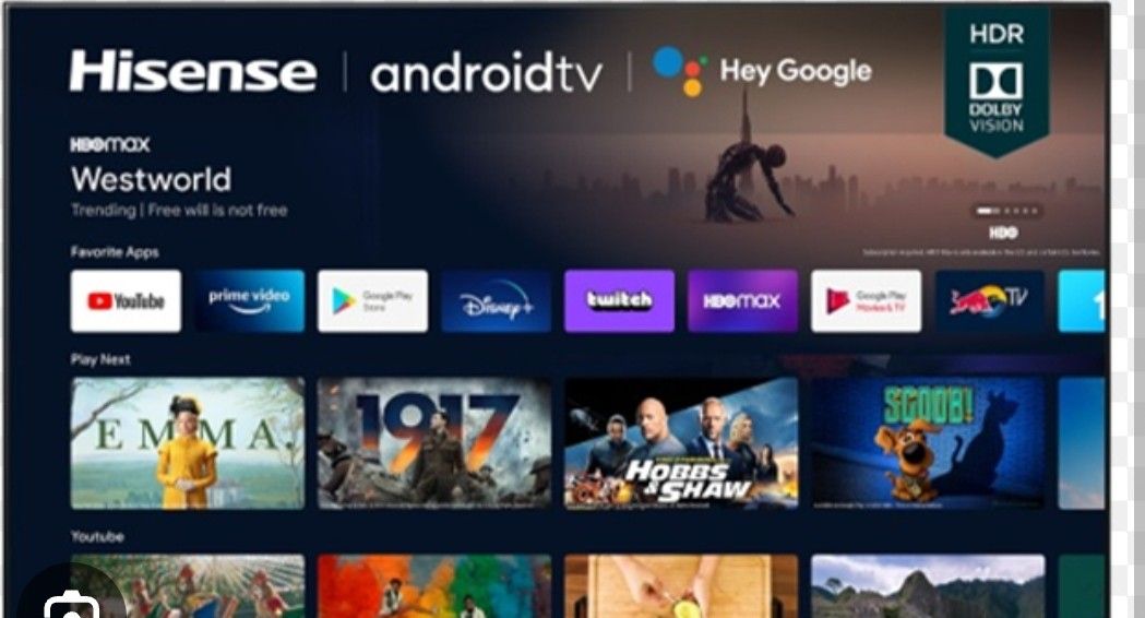 AS IS 55in HISENSE ANDROID TV