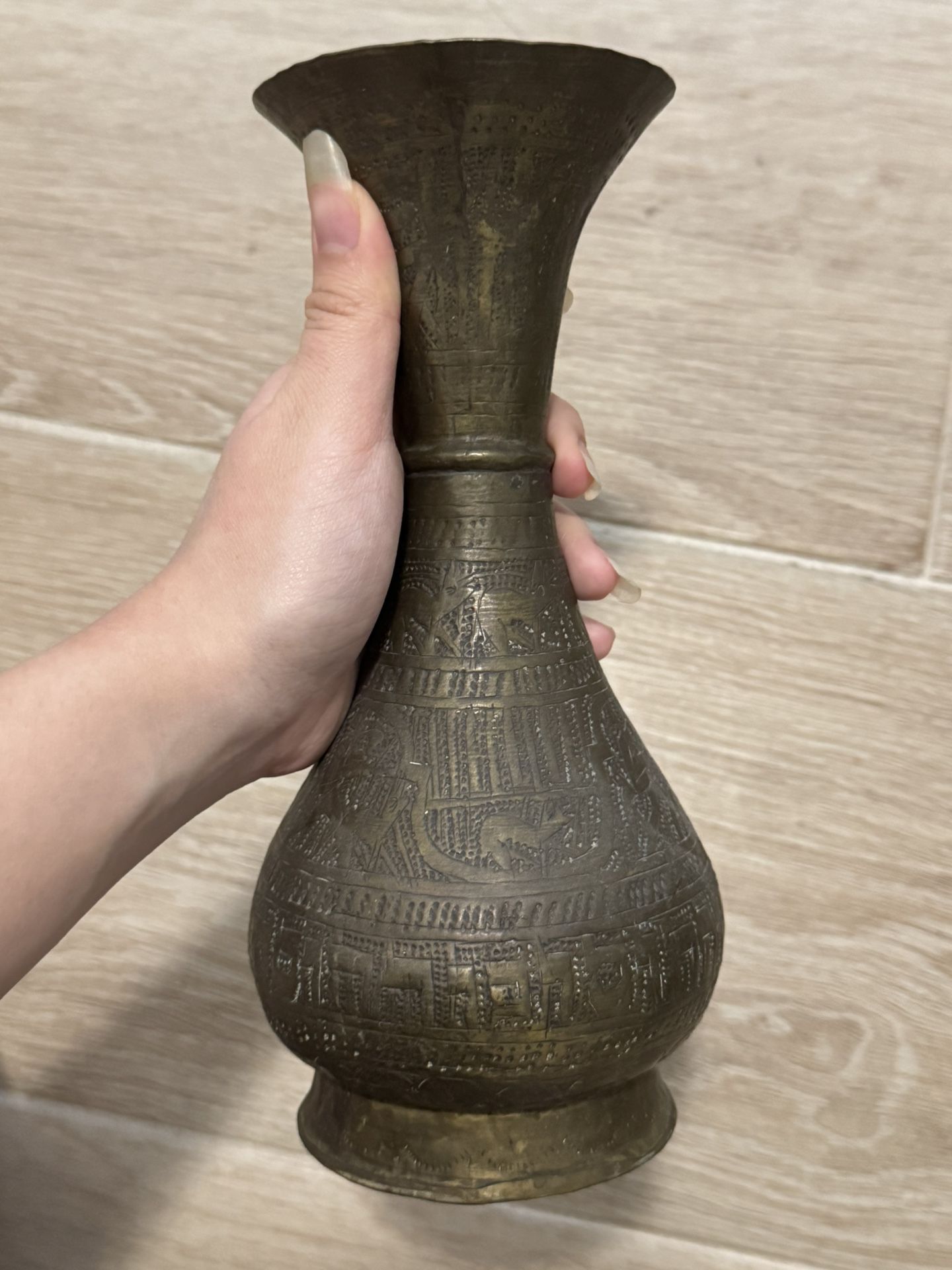 19th Century Persian Islamic Bronzed Vase