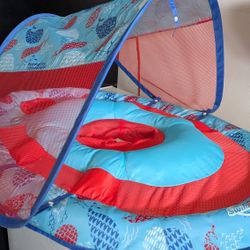 Baby Pool Floatie With Shade