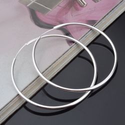 925 sterling Silver Earrings Circle