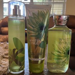 White Citrus Body Cream, Body Spray, Body Wash