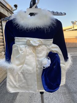 Blue Girl Holiday Dress