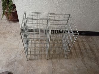 Metal Wire Storage Rack Shelves – Set of 2