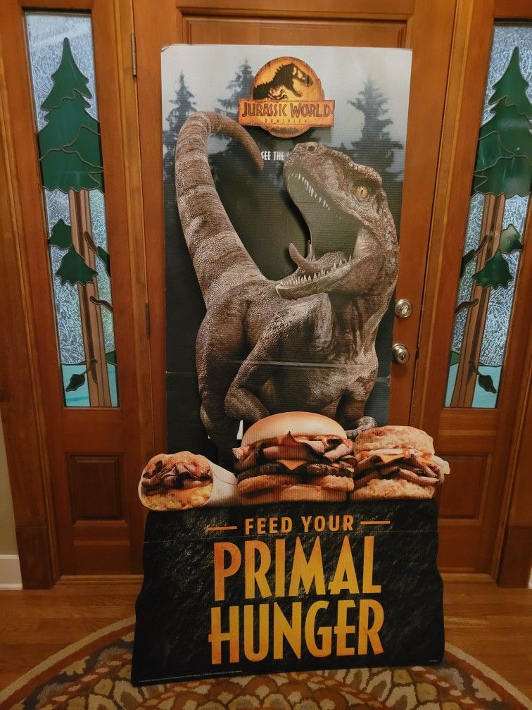 6ft Tall Promotional Jurrasic Park Display.