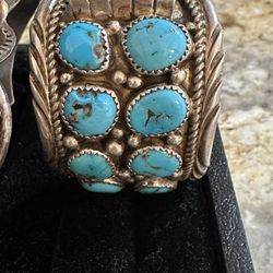 Sterling Silver / Turquoise Watch Cuffs 