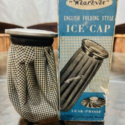 Vintage  "Wearever" English Folding Style Ice Cap No.151 6” Checkered