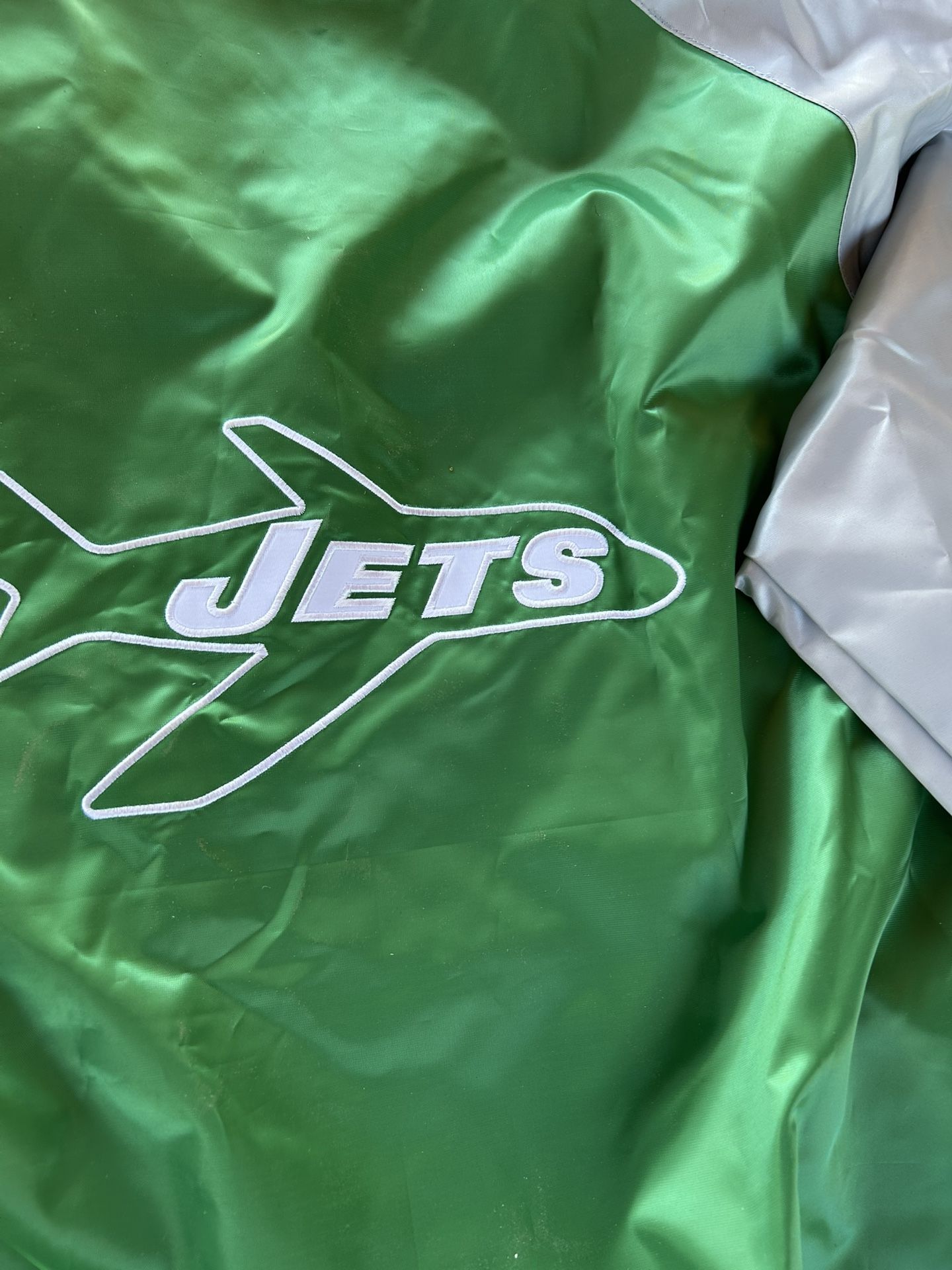Starter Green And Gray My Jets  Jacket Men Size.  XXL 