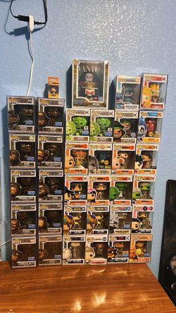 Funko Pop lot anime Dbz one pcs Naruto stitch and more for sale or trade