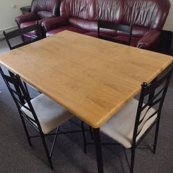 DINING SET TABLE AND 4 CHAIRS