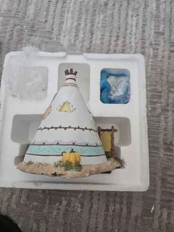 Hawthorne Village Full of Blessings Teepee Precious Moments 1st Thanksgiving