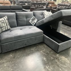 Sectional Convertible Sofa Set