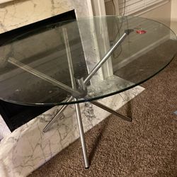 Glass Dinner Table 