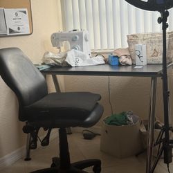 Must Go By Sunday 26th!!! Wood Desk & Chair