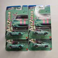 Hot Wheels 1991 MAZDA MX-5 MIATA Arizona Limited Edition 7-11 Exclusive Lot of 4
