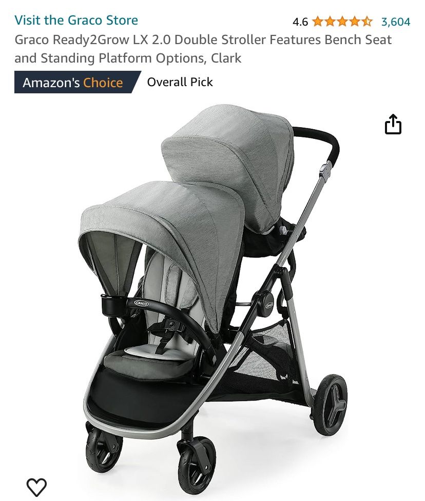 Graco Ready2Grow LX 2.0 Double Stroller 