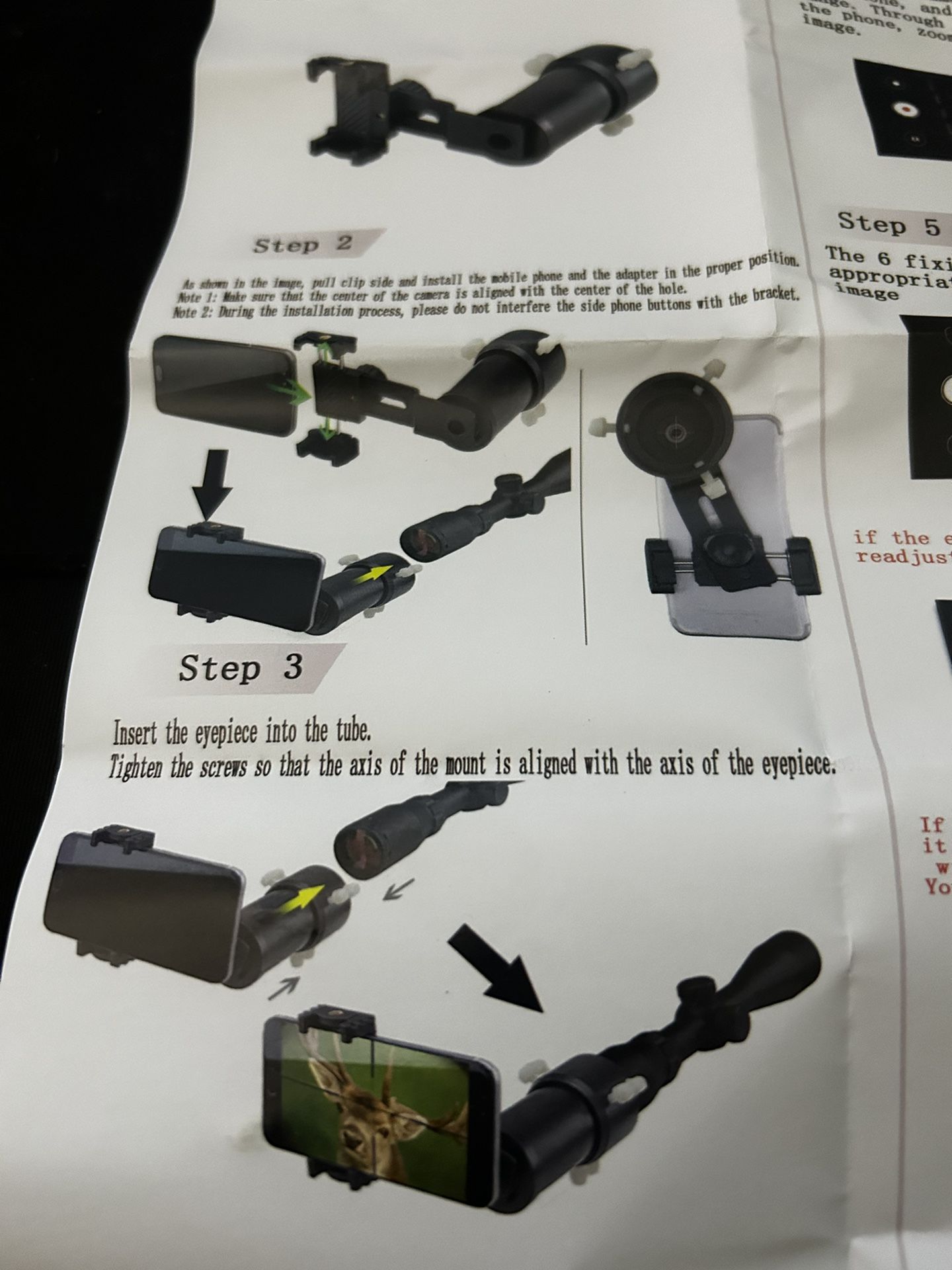 Phone Camera Adapter For Scope