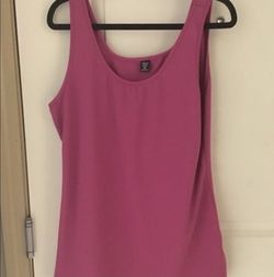 Shein Curve Fuchsia Pink Women's Scoop Neck Sleeveless Tank Top 1XL