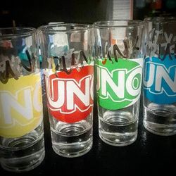 Uno Drinking Game Shot Glasses (Classic Or Adult)