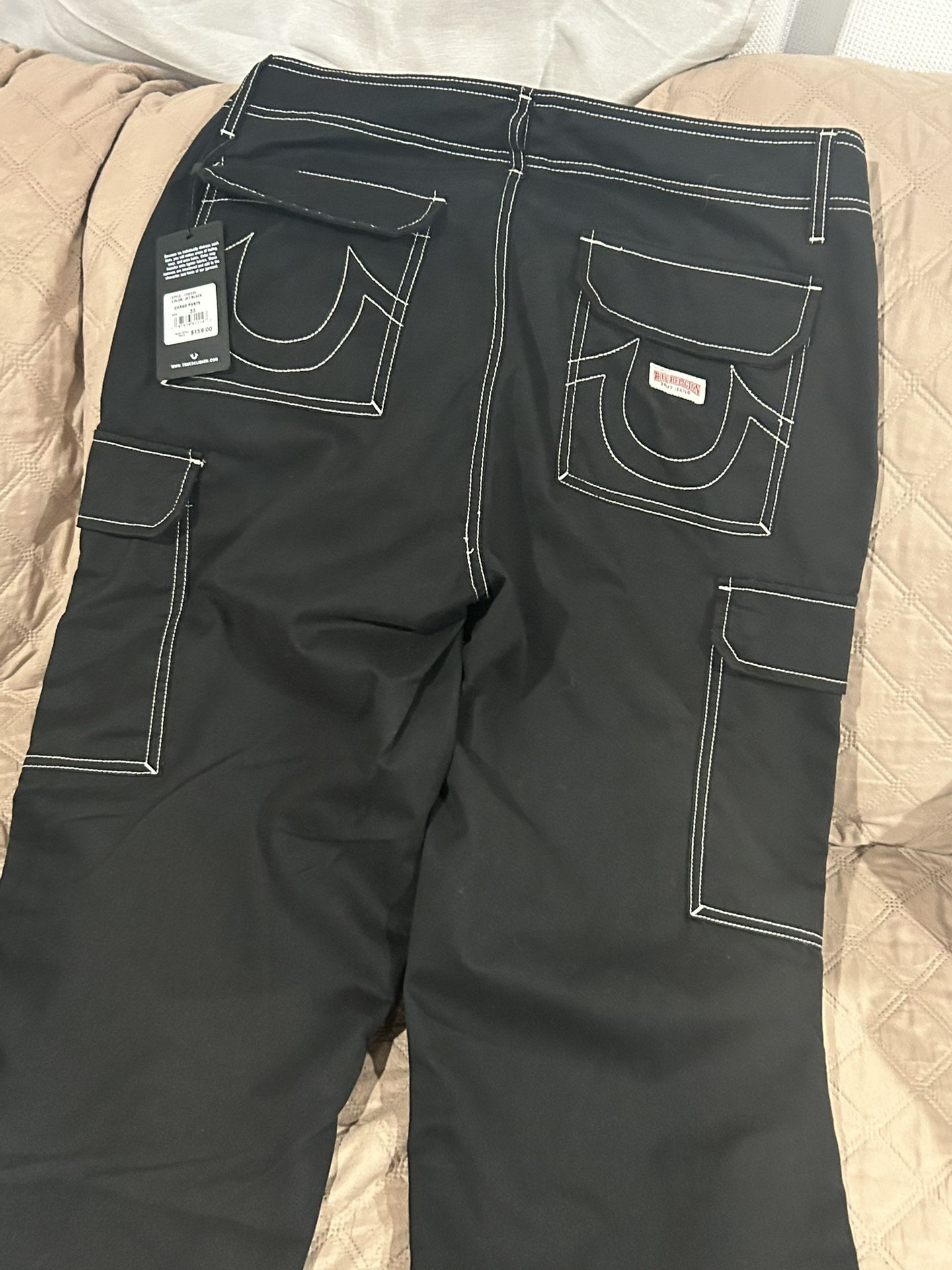 True Religion Cargo Pants (color Jet Black) 