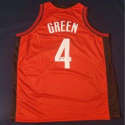 Houston Rockets Jalen Green Autographed Custom Jersey 