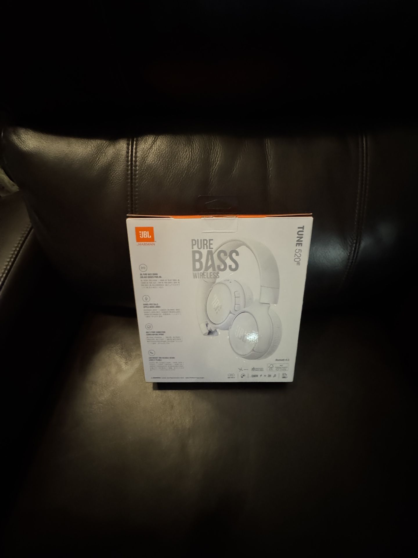 JBL Tune 520BT Wireless Headphones - White (Brand New, Sealed)