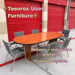 Modern conference table & chairs