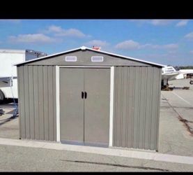 New in box Assembly Require 8' L × 10'Wx 6'H Galvanized Steel 10x8 ft Metal storage shed