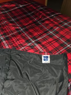 The Big One Twin Comforter Red Plaid