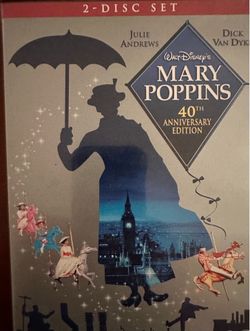 Mary Poppins 40th Anniversary Edition DVD (2-Disc Set w/ Slipcover)